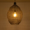 LEDTM® KENTUCKY 01899 Vintage Κρεμαστό Φωτιστικό Οροφής με Ντουί 1 x E27 AC 220-240V IP20 - Καφέ - Μ40 x Π40 x Y60cm - Image 3