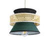 LEDTM® SAIGE 01915 Boho Κρεμαστό Φωτιστικό Οροφής με Ντουί 1 x E27 AC 220-240V IP20 - Πολύχρωμο - Μ30 x Π30 x Υ22cm - Image 2