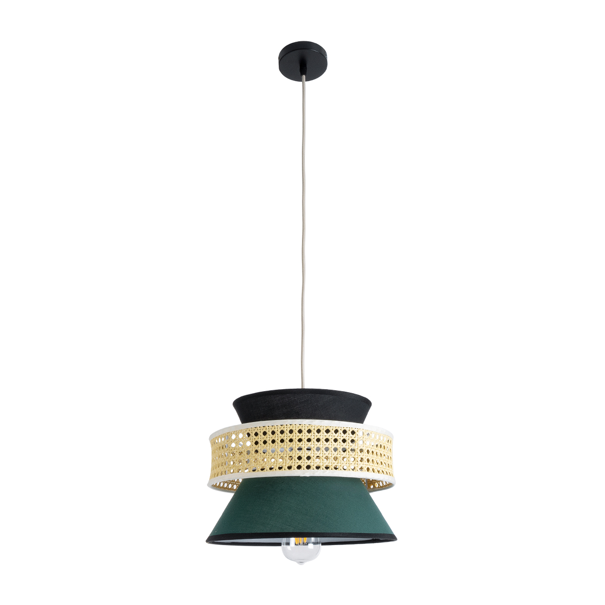 LEDTM® SAIGE 01915 Boho Κρεμαστό Φωτιστικό Οροφής με Ντουί 1 x E27 AC 220-240V IP20 - Πολύχρωμο - Μ30 x Π30 x Υ22cm - Image 4
