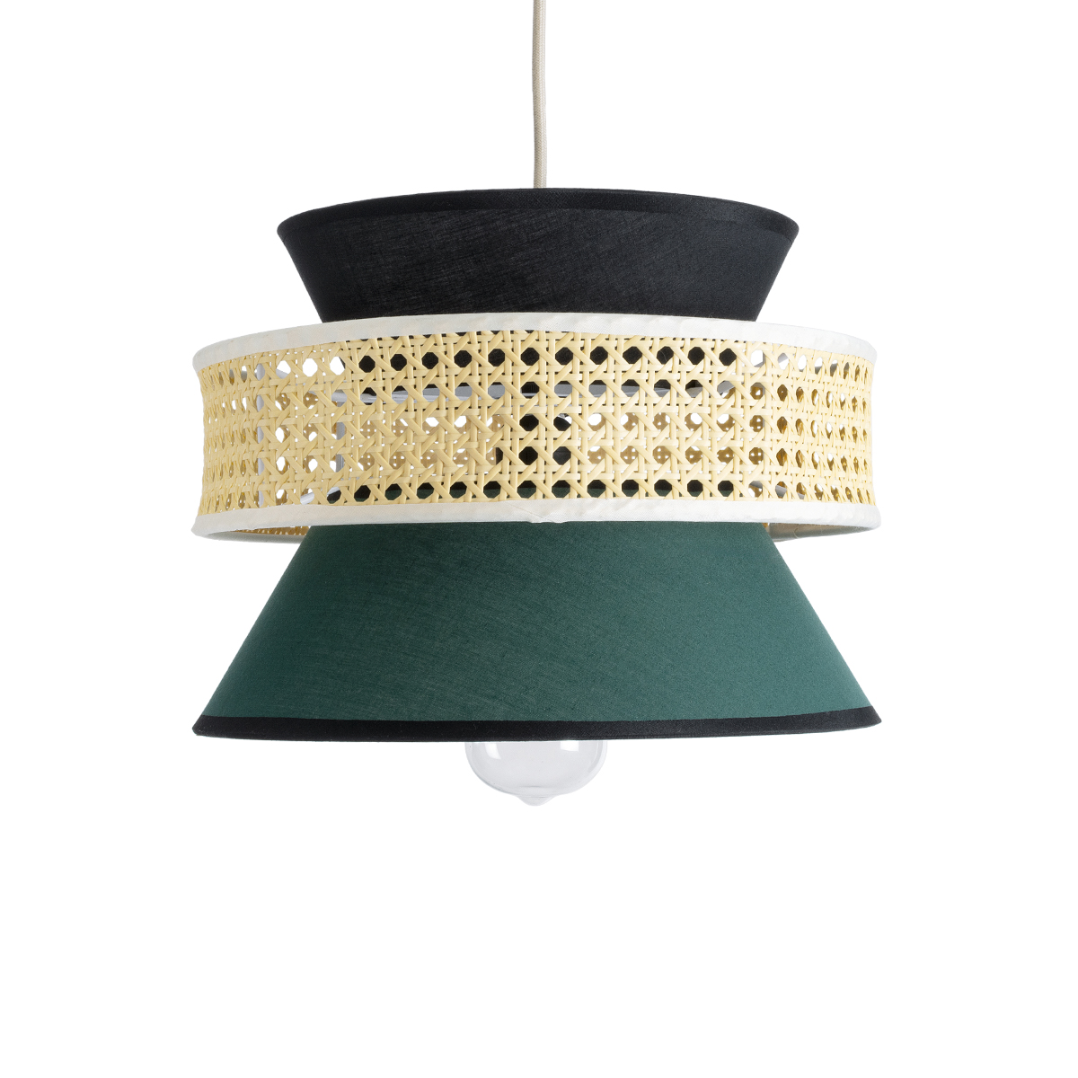 LEDTM® SAIGE 01915 Boho Κρεμαστό Φωτιστικό Οροφής με Ντουί 1 x E27 AC 220-240V IP20 - Πολύχρωμο - Μ30 x Π30 x Υ22cm - Image 5