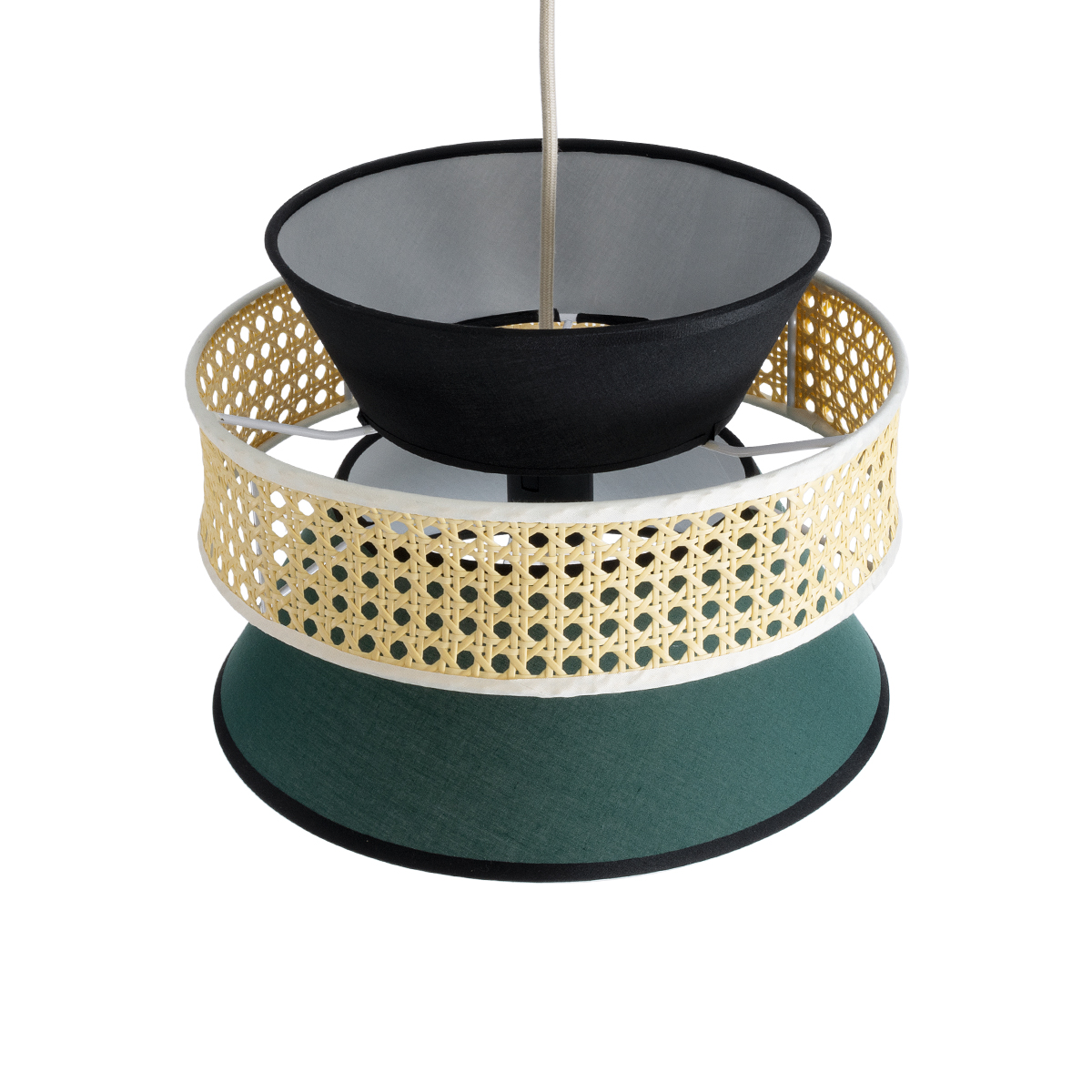 LEDTM® SAIGE 01915 Boho Κρεμαστό Φωτιστικό Οροφής με Ντουί 1 x E27 AC 220-240V IP20 - Πολύχρωμο - Μ30 x Π30 x Υ22cm - Image 7