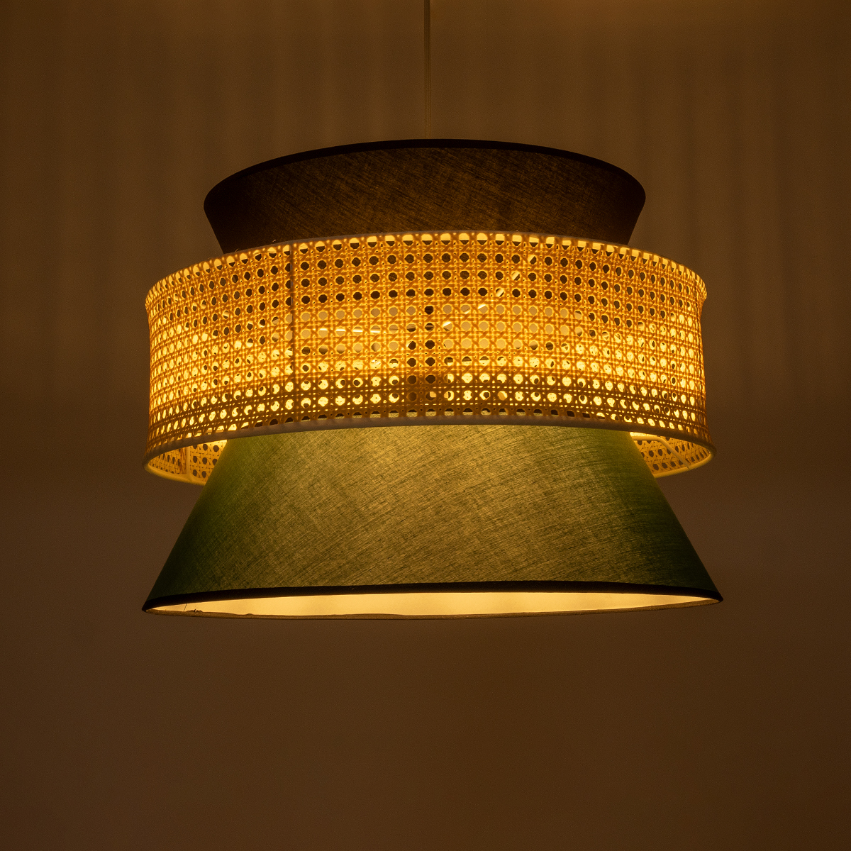 LEDTM® SAIGE 01916 Boho Κρεμαστό Φωτιστικό Οροφής με Ντουί 1 x E27 AC 220-240V IP20 - Πολύχρωμο - Μ50 x Π50 x Υ36cm - Image 3