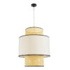 LEDTM® SAIGE 01917 Boho Κρεμαστό Φωτιστικό Οροφής με Ντουί 1 x E27 AC 220-240V IP20 - Μπεζ & Μαύρο - Μ50 x Π50 x Υ60cm - Image 4