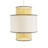 LEDTM® SAIGE 01917 Boho Κρεμαστό Φωτιστικό Οροφής με Ντουί 1 x E27 AC 220-240V IP20 - Μπεζ & Μαύρο - Μ50 x Π50 x Υ60cm - Image 5