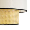 LEDTM® SAIGE 01917 Boho Κρεμαστό Φωτιστικό Οροφής με Ντουί 1 x E27 AC 220-240V IP20 - Μπεζ & Μαύρο - Μ50 x Π50 x Υ60cm - Image 8