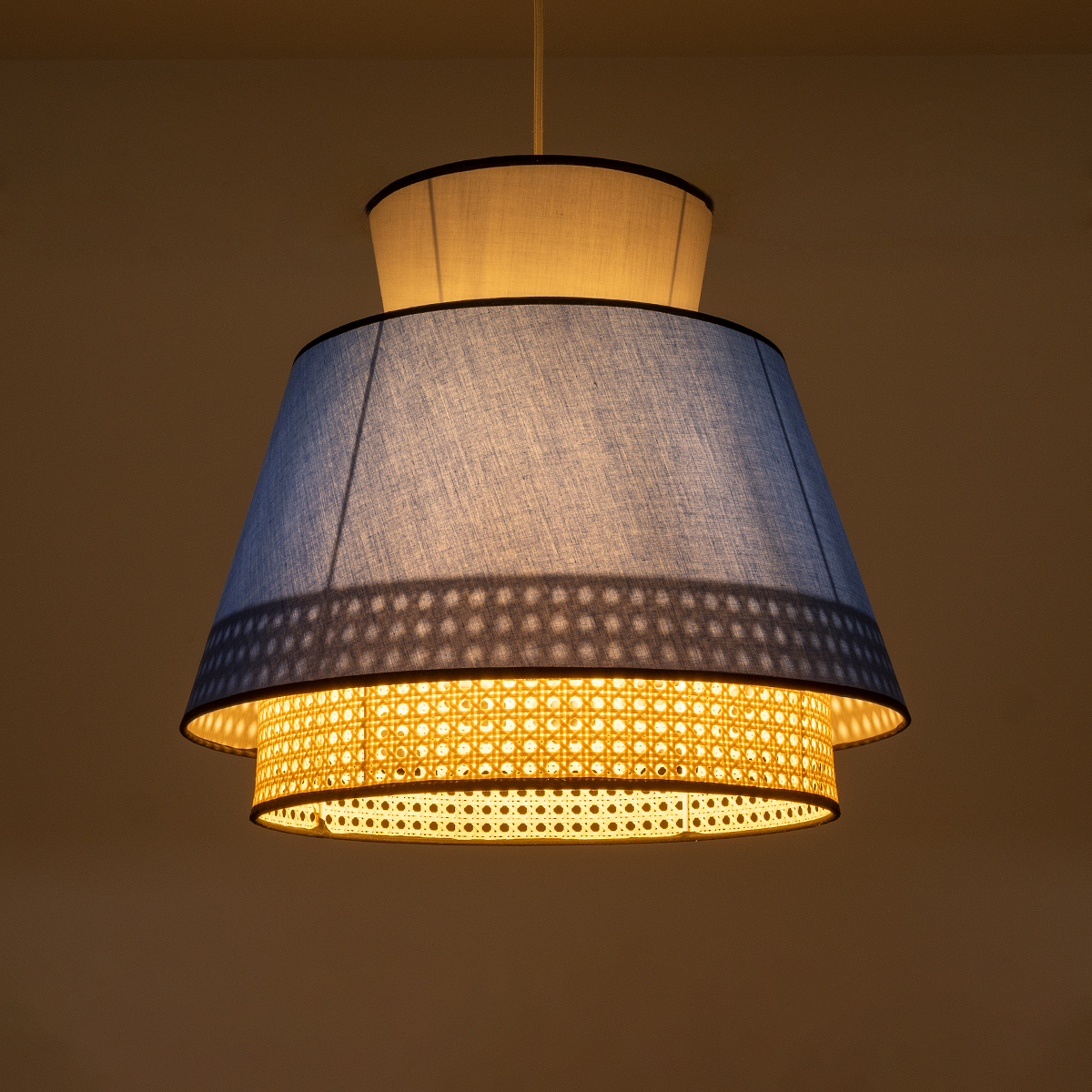 LEDTM® SAIGE 01918 Boho Κρεμαστό Φωτιστικό Οροφής με Ντουί 1 x E27 AC 220-240V IP20 - Πολύχρωμο - Μ50 x Π50 x Υ45cm - Image 3