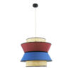 LEDTM® SAIGE 01919 Boho Κρεμαστό Φωτιστικό Οροφής με Ντουί 1 x E27 AC 220-240V IP20 - Πολύχρωμο - Μ50 x Π50 x Υ43cm - Image 4