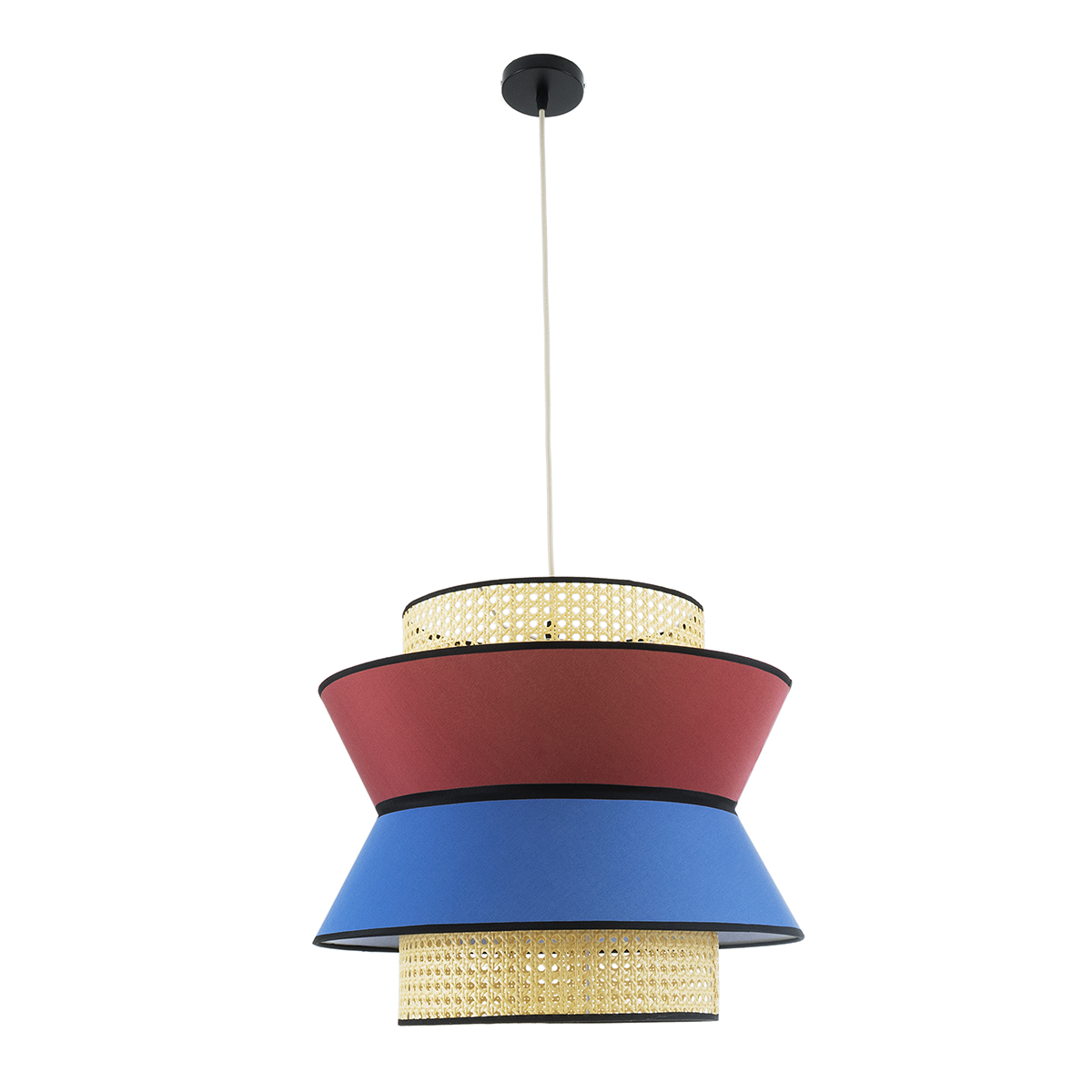 LEDTM® SAIGE 01919 Boho Κρεμαστό Φωτιστικό Οροφής με Ντουί 1 x E27 AC 220-240V IP20 - Πολύχρωμο - Μ50 x Π50 x Υ43cm - Image 4