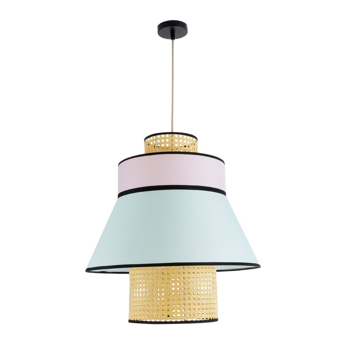 LEDTM® SAIGE 01920 Boho Κρεμαστό Φωτιστικό Οροφής με Ντουί 1 x E27 AC 220-240V IP20 - Πολύχρωμο - Μ50 x Π50 x Υ54cm - Image 4