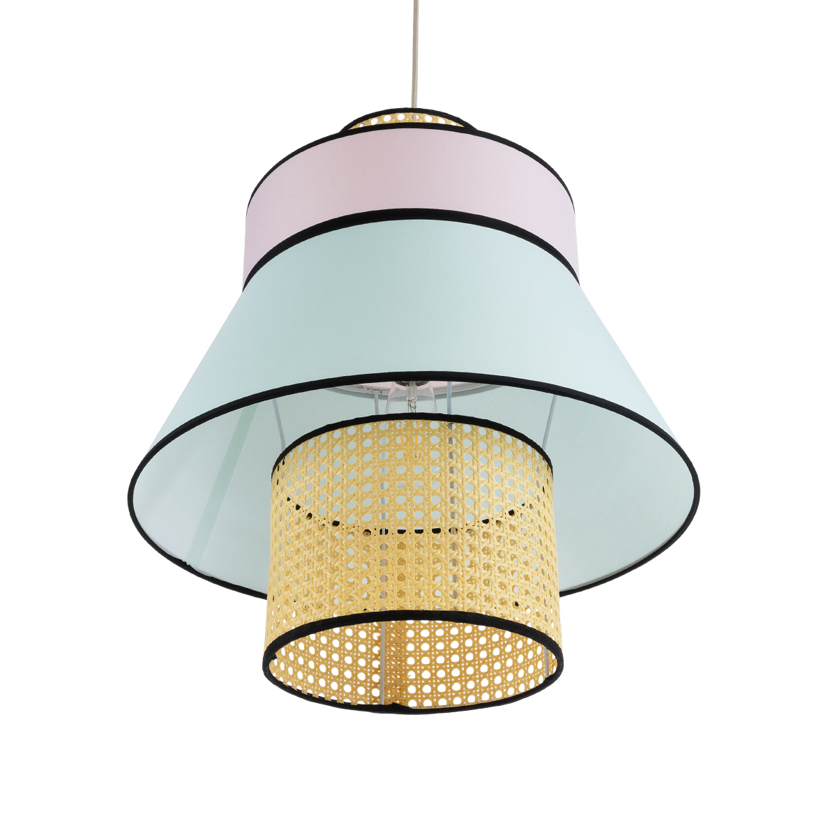 LEDTM® SAIGE 01920 Boho Κρεμαστό Φωτιστικό Οροφής με Ντουί 1 x E27 AC 220-240V IP20 - Πολύχρωμο - Μ50 x Π50 x Υ54cm - Image 6