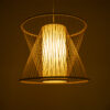 LEDTM® HIBISCUS 01925 Boho Κρεμαστό Φωτιστικό Οροφής με Ντουί 1 x E27 AC 220-240V IP20 - Μπεζ - Μ60 x Π60 x Υ50cm - Image 3