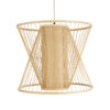 LEDTM® HIBISCUS 01925 Boho Κρεμαστό Φωτιστικό Οροφής με Ντουί 1 x E27 AC 220-240V IP20 - Μπεζ - Μ60 x Π60 x Υ50cm - Image 5