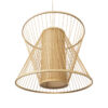 LEDTM® HIBISCUS 01925 Boho Κρεμαστό Φωτιστικό Οροφής με Ντουί 1 x E27 AC 220-240V IP20 - Μπεζ - Μ60 x Π60 x Υ50cm - Image 6