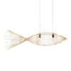 LEDTM® FISH 01927 Boho Κρεμαστό Φωτιστικό Οροφής με Ντουί 2 x E27 AC 220-240V IP20 - Μπεζ - Μ130 x Π42 x Υ42cm - Image 2