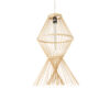 LEDTM® YOSHI 01928 Boho Κρεμαστό Φωτιστικό Οροφής με Ντουί 1 x E27 AC 220-240V IP20 - Μπεζ - Μ35 x Π35 x Υ60cm - Image 2