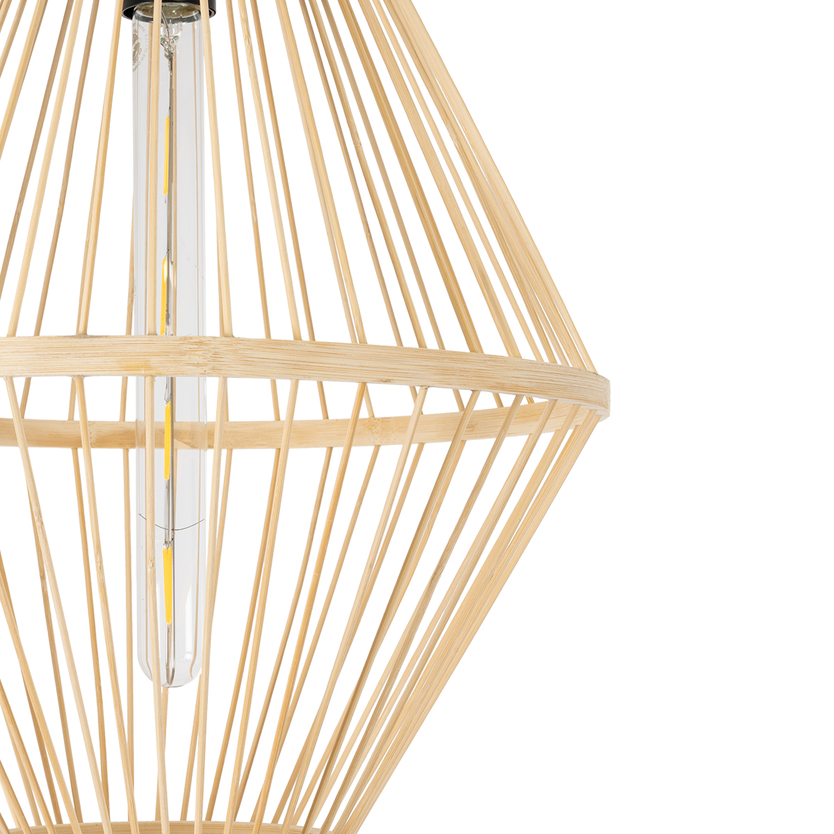 LEDTM® YOSHI 01928 Boho Κρεμαστό Φωτιστικό Οροφής με Ντουί 1 x E27 AC 220-240V IP20 - Μπεζ - Μ35 x Π35 x Υ60cm - Image 8