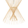 LEDTM® YOSHI 01928 Boho Κρεμαστό Φωτιστικό Οροφής με Ντουί 1 x E27 AC 220-240V IP20 - Μπεζ - Μ35 x Π35 x Υ60cm - Image 9