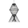 LEDTM® YOSHI 01929 Boho Κρεμαστό Φωτιστικό Οροφής με Ντουί 1 x E27 AC 220-240V IP20 - Μαύρο - Μ35 x Π35 x Υ60cm - Image 2