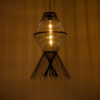 LEDTM® YOSHI 01929 Boho Κρεμαστό Φωτιστικό Οροφής με Ντουί 1 x E27 AC 220-240V IP20 - Μαύρο - Μ35 x Π35 x Υ60cm - Image 3