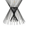 LEDTM® YOSHI 01929 Boho Κρεμαστό Φωτιστικό Οροφής με Ντουί 1 x E27 AC 220-240V IP20 - Μαύρο - Μ35 x Π35 x Υ60cm - Image 9