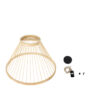 LEDTM® TYGEE 01930 Boho Κρεμαστό Φωτιστικό Οροφής με Ντουί 1 x E27 AC 220-240V IP20 - Μπεζ - Μ35 x Π35 x Υ22cm - Image 10