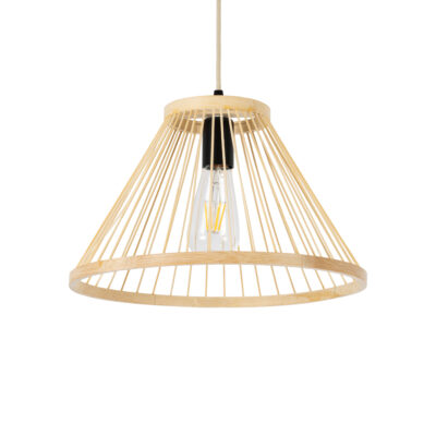 Alternative view of LEDTM® TYGEE 01930 Boho Κρεμαστό Φωτιστικό Οροφής με Ντουί 1 x E27 AC 220-240V IP20 - Μπεζ - Μ35 x Π35 x Υ22cm