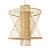 LEDTM® HIBISCUS 01931 Boho Κρεμαστό Φωτιστικό Οροφής με Ντουί 1 x E27 AC 220-240V IP20 - Μπεζ - Μ50 x Π50 x Υ60cm - Image 2