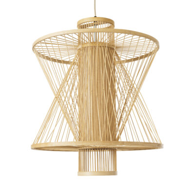 Alternative view of LEDTM® HIBISCUS 01931 Boho Κρεμαστό Φωτιστικό Οροφής με Ντουί 1 x E27 AC 220-240V IP20 - Μπεζ - Μ50 x Π50 x Υ60cm