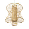 LEDTM® HIBISCUS 01931 Boho Κρεμαστό Φωτιστικό Οροφής με Ντουί 1 x E27 AC 220-240V IP20 - Μπεζ - Μ50 x Π50 x Υ60cm - Image 6