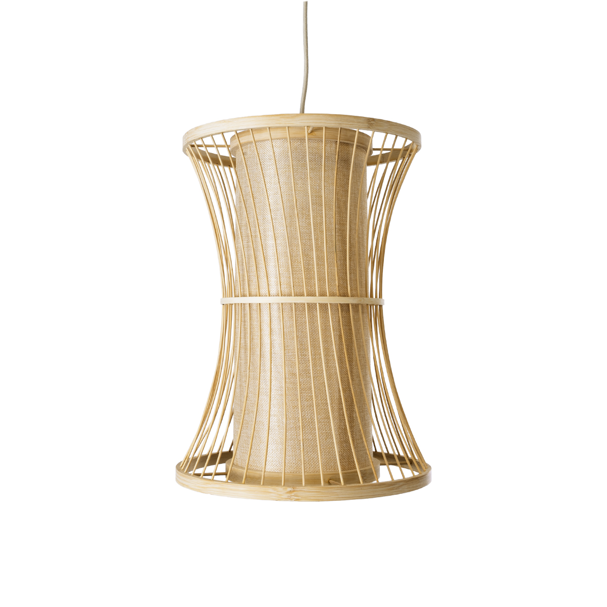 LEDTM® HIBISCUS 01932 Boho Κρεμαστό Φωτιστικό Οροφής με Ντουί 1 x E27 AC 220-240V IP20 - Μπεζ - Μ30 x Π30 x Υ40cm - Image 5
