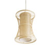 LEDTM® HIBISCUS 01932 Boho Κρεμαστό Φωτιστικό Οροφής με Ντουί 1 x E27 AC 220-240V IP20 - Μπεζ - Μ30 x Π30 x Υ40cm - Image 6