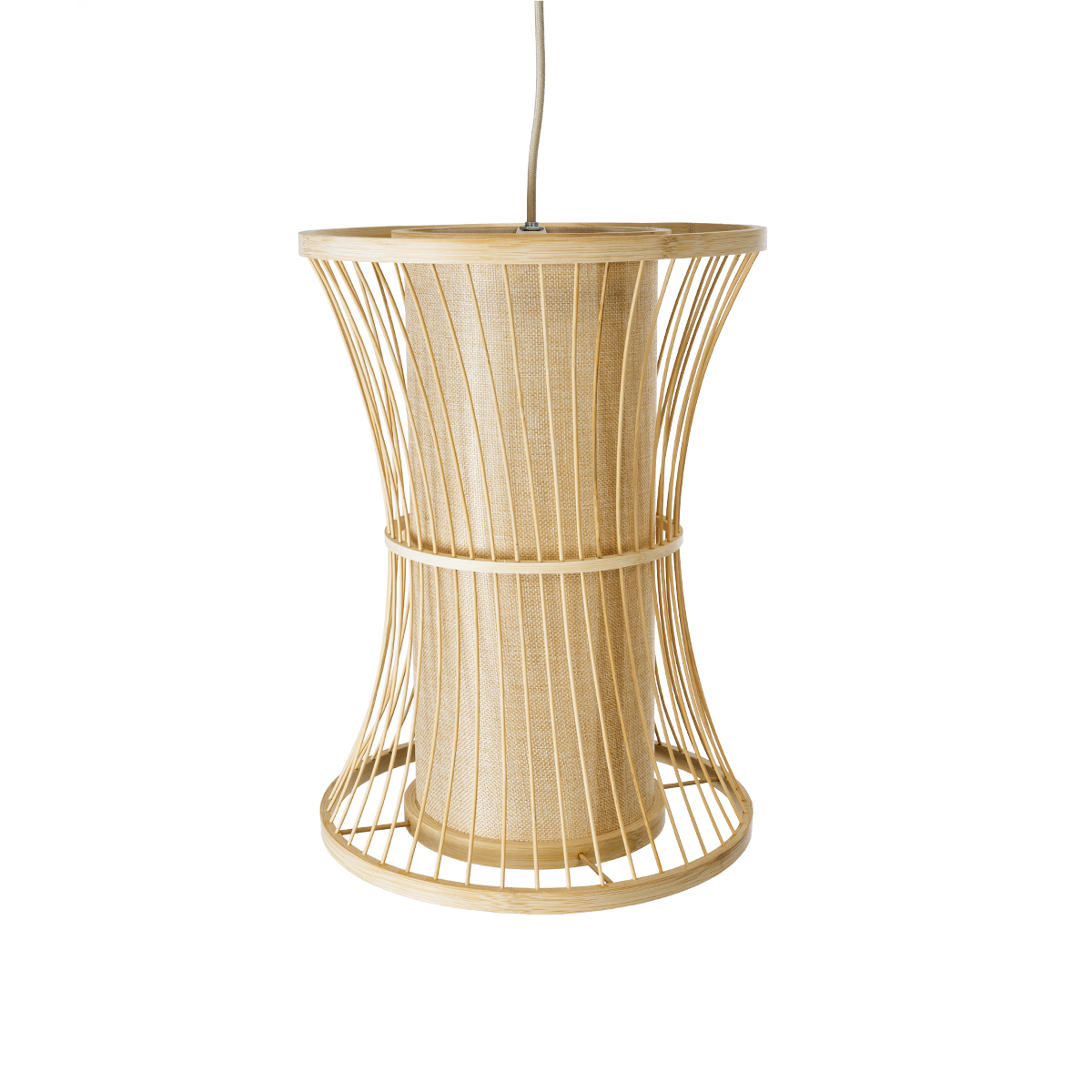 LEDTM® HIBISCUS 01932 Boho Κρεμαστό Φωτιστικό Οροφής με Ντουί 1 x E27 AC 220-240V IP20 - Μπεζ - Μ30 x Π30 x Υ40cm - Image 7