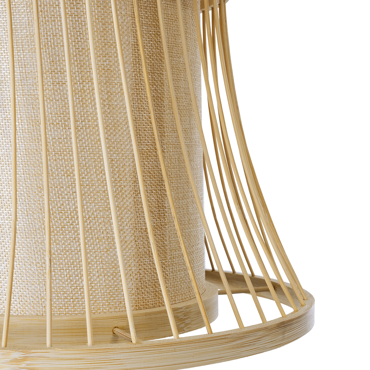 LEDTM® HIBISCUS 01932 Boho Κρεμαστό Φωτιστικό Οροφής με Ντουί 1 x E27 AC 220-240V IP20 - Μπεζ - Μ30 x Π30 x Υ40cm - Image 8