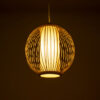 LEDTM® HIBISCUS 01934 Boho Κρεμαστό Φωτιστικό Οροφής με Ντουί 1 x E27 AC 220-240V IP20 - Μπεζ - Μ28 x Π28 x Υ28cm - Image 3