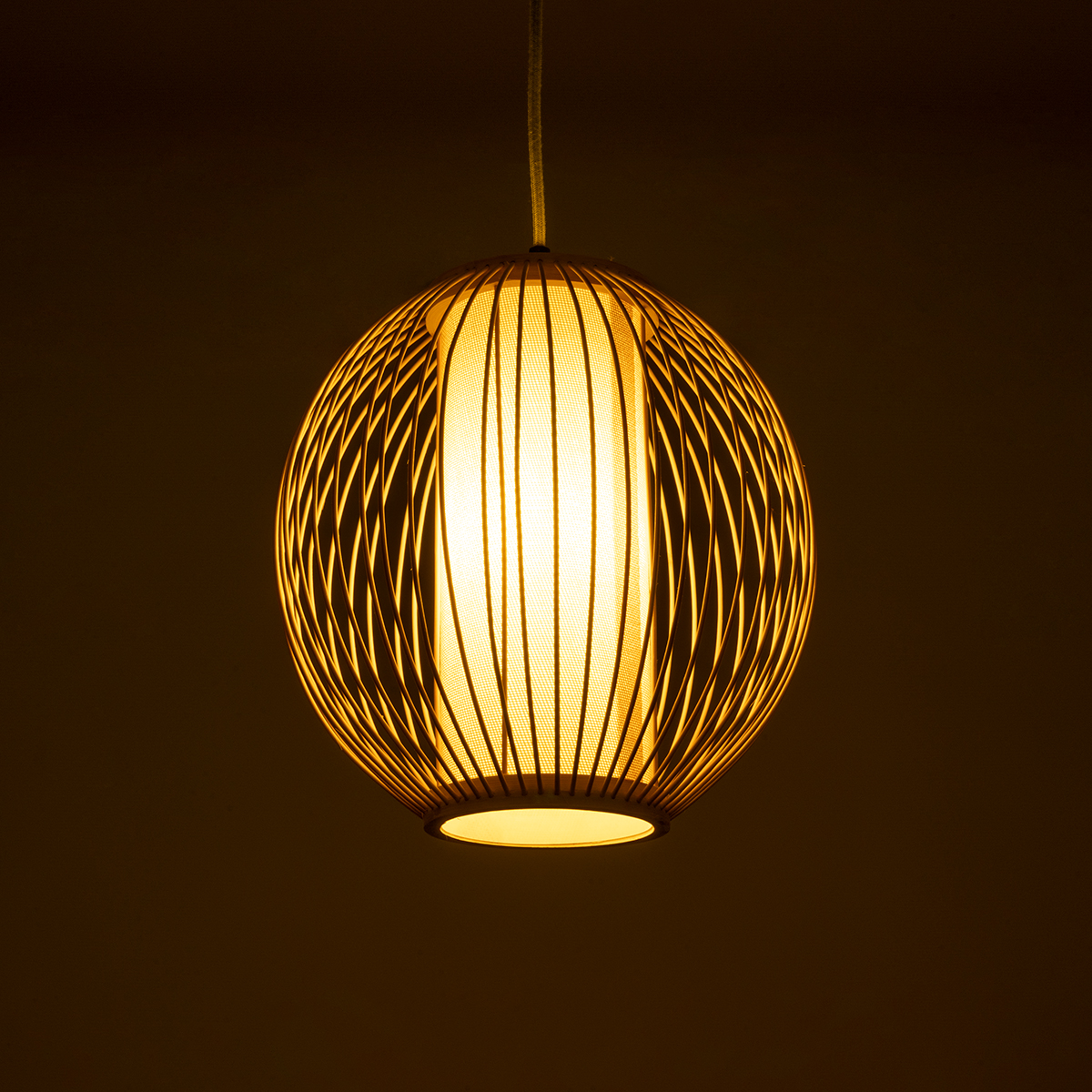 LEDTM® HIBISCUS 01934 Boho Κρεμαστό Φωτιστικό Οροφής με Ντουί 1 x E27 AC 220-240V IP20 - Μπεζ - Μ28 x Π28 x Υ28cm - Image 3