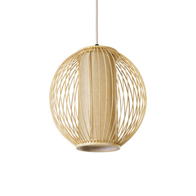 Alternative view of LEDTM® HIBISCUS 01934 Boho Κρεμαστό Φωτιστικό Οροφής με Ντουί 1 x E27 AC 220-240V IP20 - Μπεζ - Μ28 x Π28 x Υ28cm