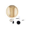 LEDTM® HIBISCUS 01934 Boho Κρεμαστό Φωτιστικό Οροφής με Ντουί 1 x E27 AC 220-240V IP20 - Μπεζ - Μ28 x Π28 x Υ28cm - Image 10