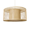 LEDTM® HIBISCUS 01936 Boho Κρεμαστό Φωτιστικό Οροφής με Ντουί 1 x E27 AC 220-240V IP20 - Μπεζ - Μ80 x Π80 x Υ38cm - Image 2