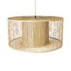 LEDTM® HIBISCUS 01936 Boho Κρεμαστό Φωτιστικό Οροφής με Ντουί 1 x E27 AC 220-240V IP20 - Μπεζ - Μ80 x Π80 x Υ38cm - Image 7