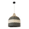 LEDTM® BARBADOS 01944 Boho Κρεμαστό Φωτιστικό Οροφής με Ντουί 1 x E27 AC 220-240V IP20 - Μπεζ & Λαδί - Μ40 x Π40 x Υ45cm - Image 4