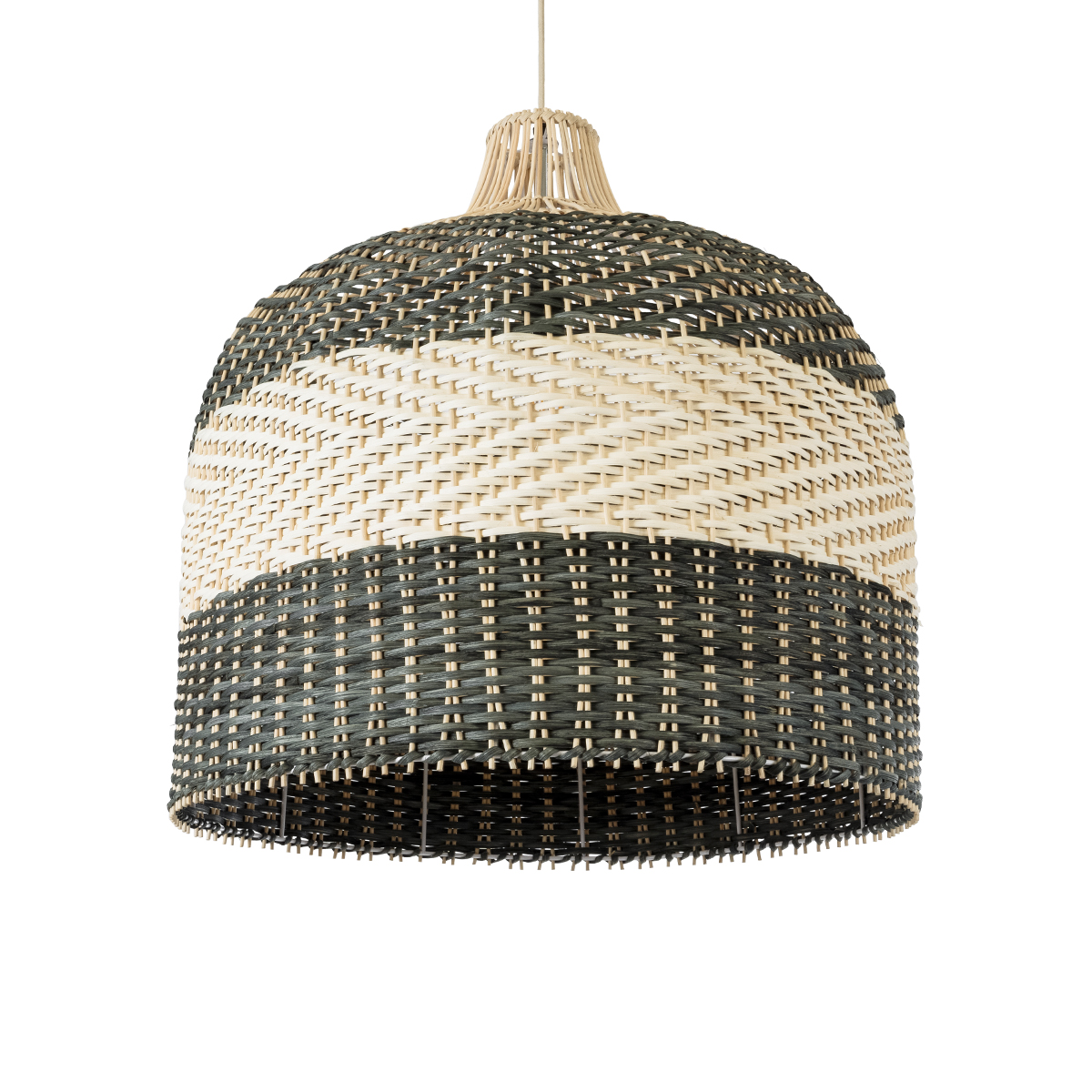 LEDTM® BARBADOS 01945 Boho Κρεμαστό Φωτιστικό Οροφής με Ντουί 1 x E27 AC 220-240V IP20 - Μπεζ & Λαδί - Μ60 x Π60 x Υ60cm - Image 2