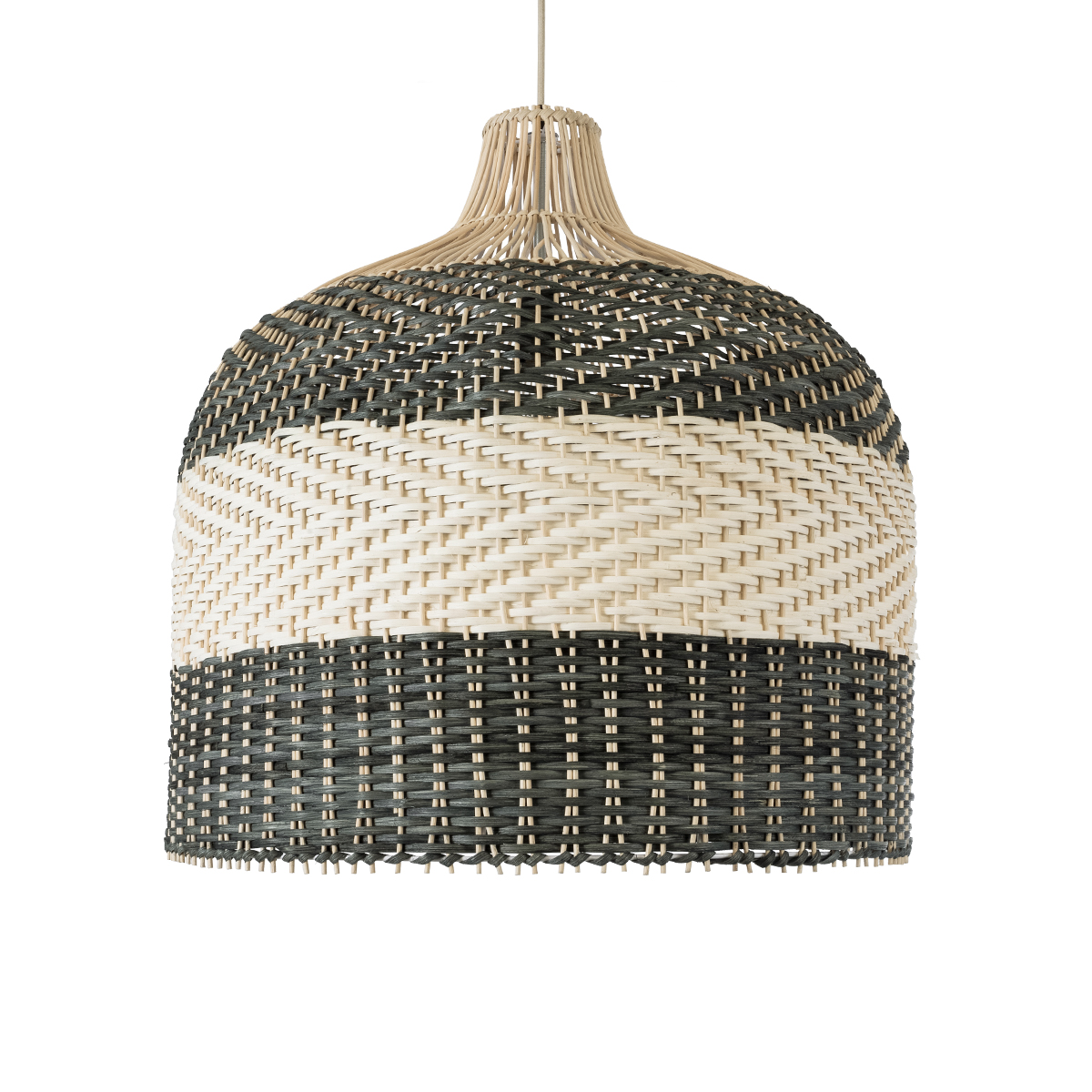 LEDTM® BARBADOS 01945 Boho Κρεμαστό Φωτιστικό Οροφής με Ντουί 1 x E27 AC 220-240V IP20 - Μπεζ & Λαδί - Μ60 x Π60 x Υ60cm - Image 5