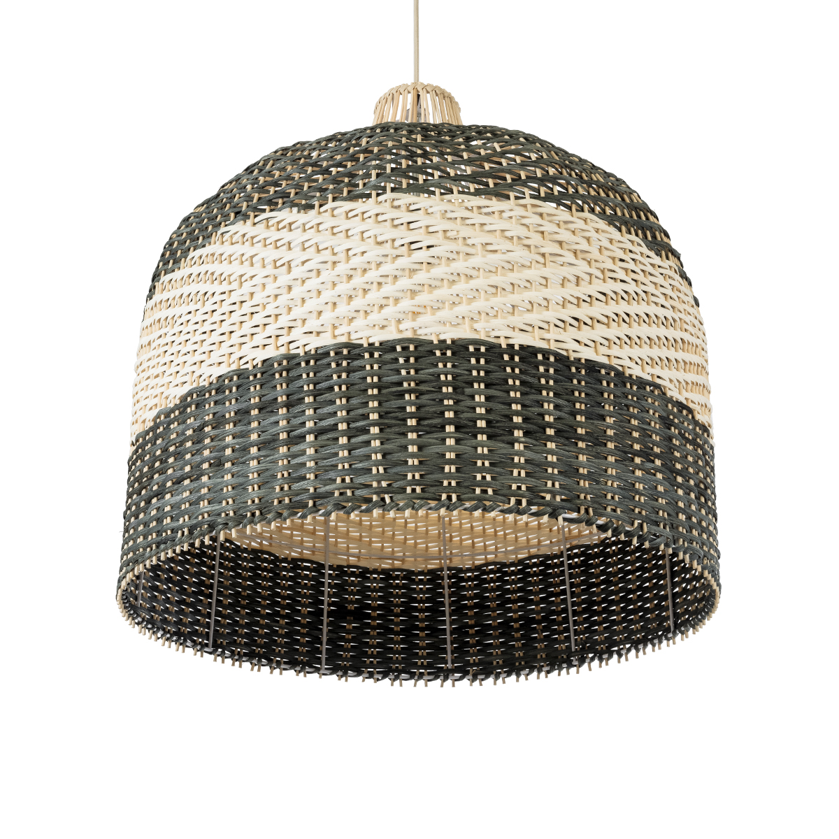 LEDTM® BARBADOS 01945 Boho Κρεμαστό Φωτιστικό Οροφής με Ντουί 1 x E27 AC 220-240V IP20 - Μπεζ & Λαδί - Μ60 x Π60 x Υ60cm - Image 6