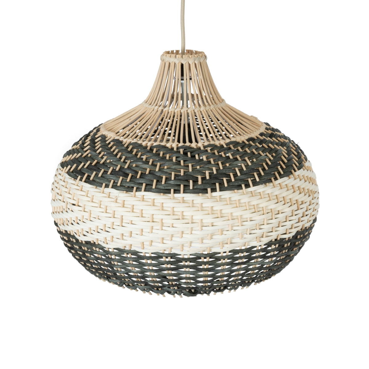 LEDTM® BARBADOS 01946 Boho Κρεμαστό Φωτιστικό Οροφής με Ντουί 1 x E27 AC 220-240V IP20 - Μπεζ & Λαδί - Μ40 x Π40 x Υ34cm - Image 7