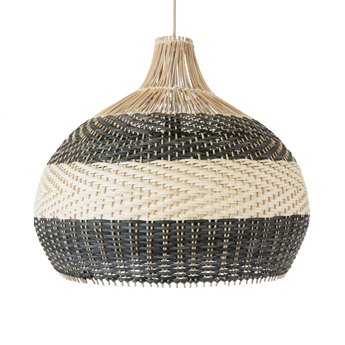 LEDTM® BARBADOS 01947 Boho Κρεμαστό Φωτιστικό Οροφής με Ντουί 1 x E27 AC 220-240V IP20 - Μπεζ & Λαδί - Μ60 x Π60 x Υ60cm - Image 5