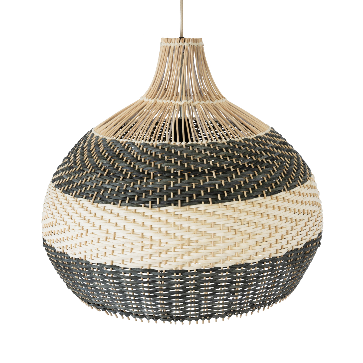 LEDTM® BARBADOS 01947 Boho Κρεμαστό Φωτιστικό Οροφής με Ντουί 1 x E27 AC 220-240V IP20 - Μπεζ & Λαδί - Μ60 x Π60 x Υ60cm - Image 7