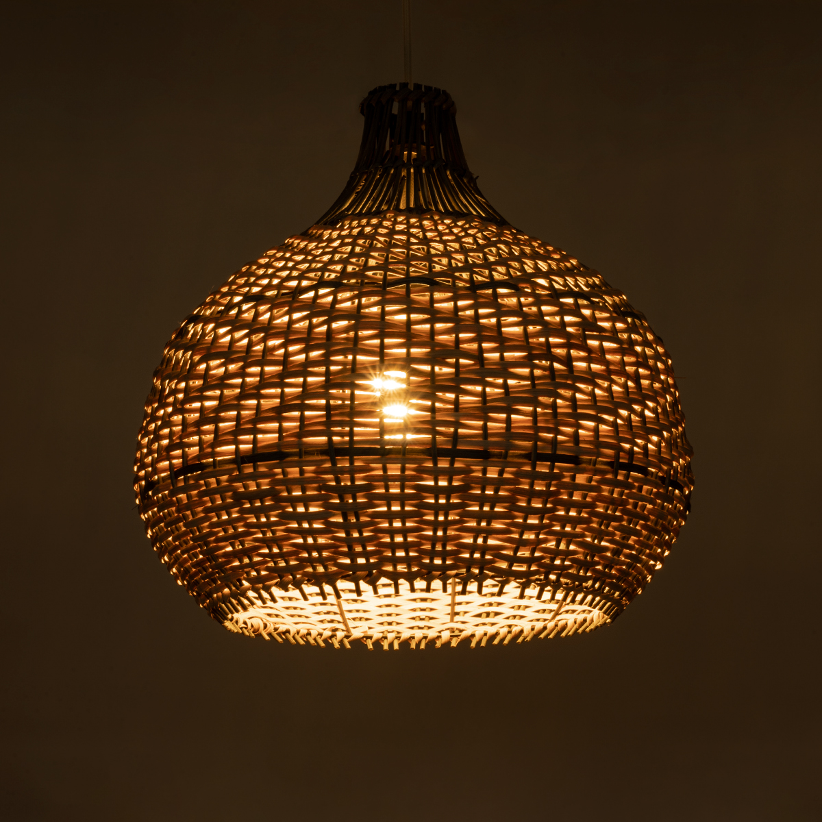 LEDTM® SEYCHELLES 01948 Boho Κρεμαστό Φωτιστικό Οροφής με Ντουί 1 x E27 AC 220-240V IP20 - Καφέ & Λαδί - Μ40 x Π40 x Υ40cm - Image 3