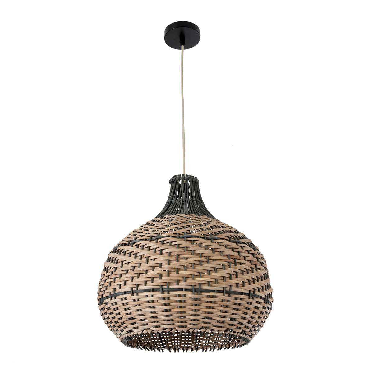 LEDTM® SEYCHELLES 01948 Boho Κρεμαστό Φωτιστικό Οροφής με Ντουί 1 x E27 AC 220-240V IP20 - Καφέ & Λαδί - Μ40 x Π40 x Υ40cm - Image 4