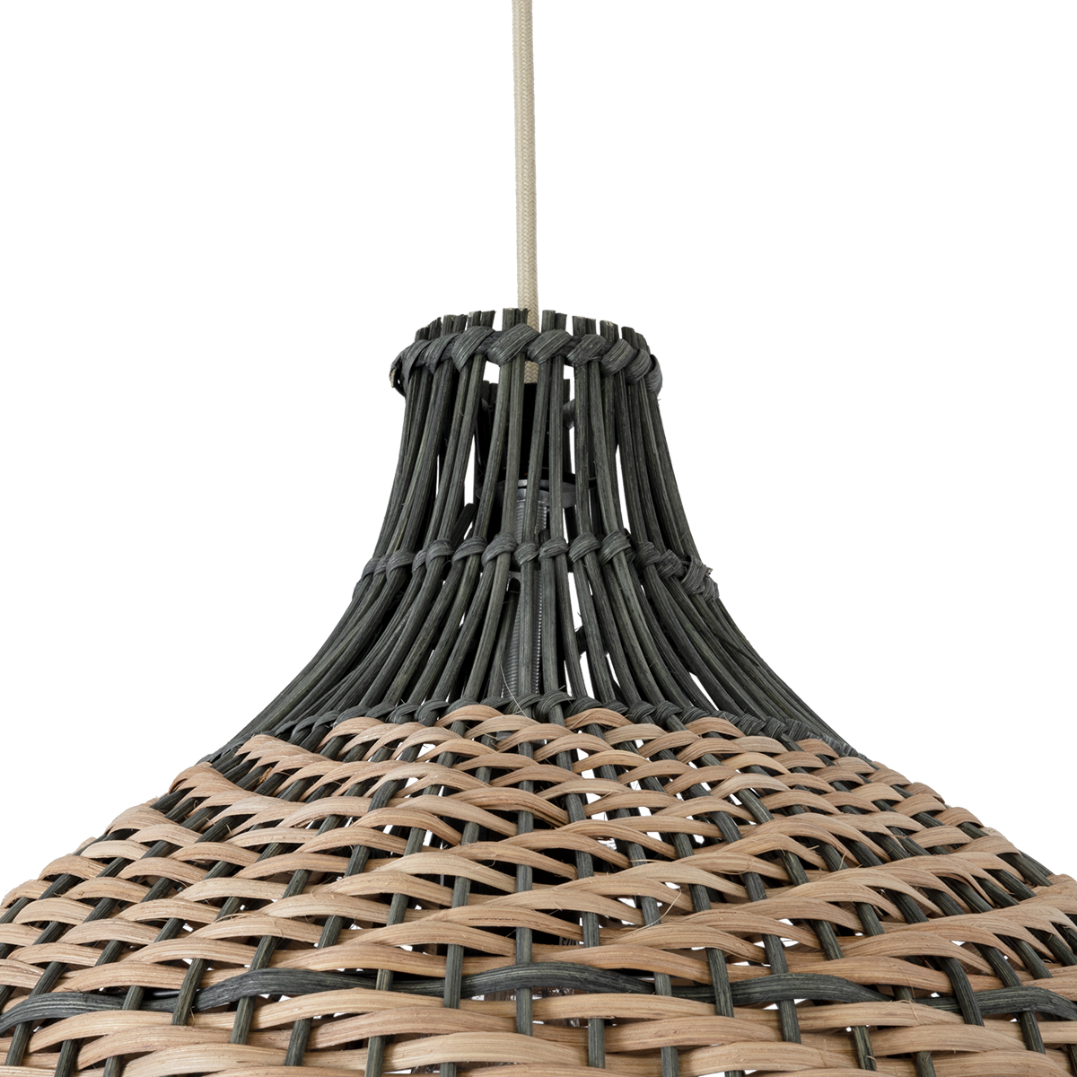 LEDTM® SEYCHELLES 01948 Boho Κρεμαστό Φωτιστικό Οροφής με Ντουί 1 x E27 AC 220-240V IP20 - Καφέ & Λαδί - Μ40 x Π40 x Υ40cm - Image 8