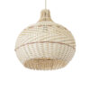 LEDTM® SANTACRUZ 01950 Boho Κρεμαστό Φωτιστικό Οροφής με Ντουί 1 x E27 AC 220-240V IP20 - Μπεζ & Καφέ - Μ40 x Π40 x Υ40cm - Image 6